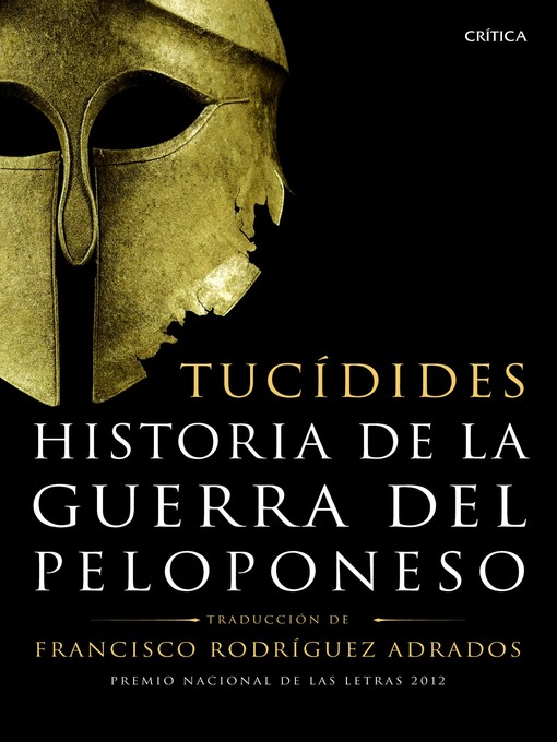 Title details for Historia de la guerra del Peloponeso by Tucídides - Available